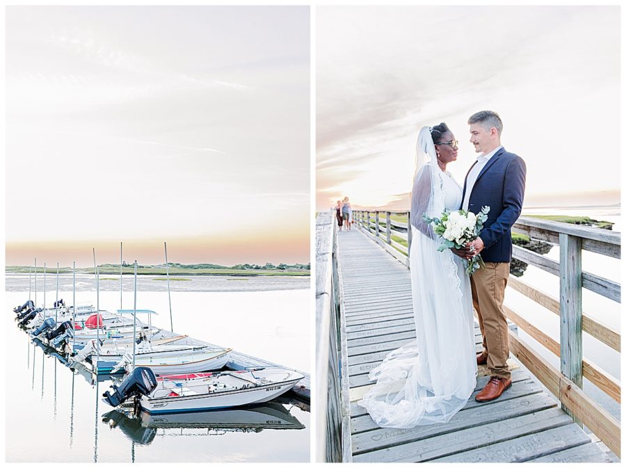 Boardwalk Cape Cod wedding pictures 