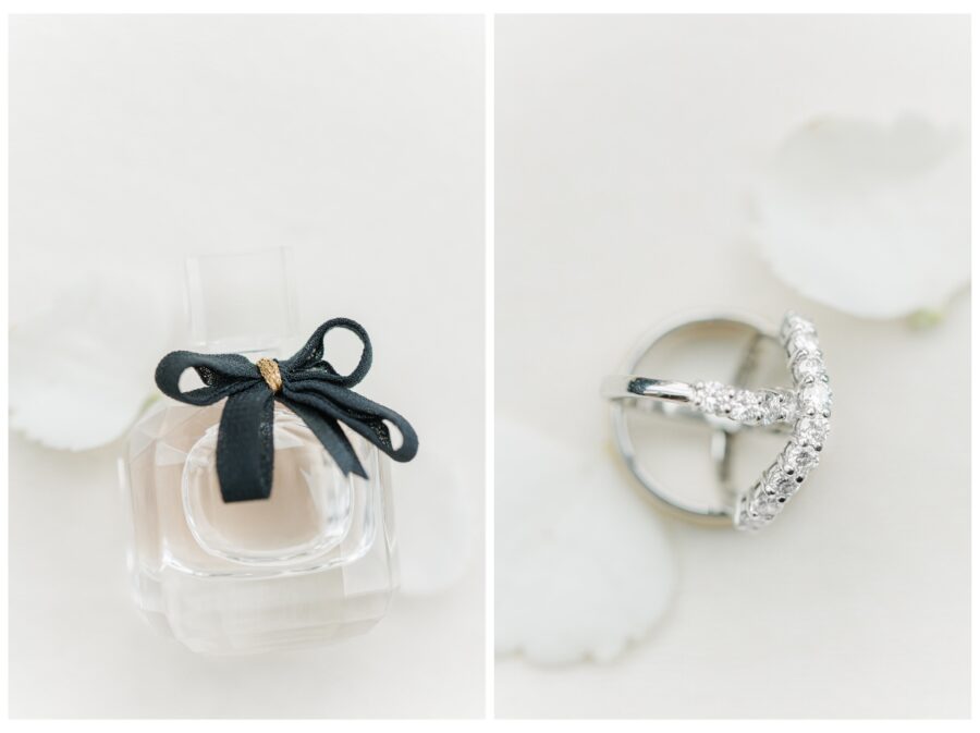 perfume and wedding rings