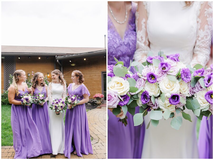 Bridal party and wedding florals 