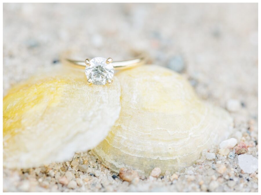 Engagement ring The Knob Engagement Session Falmouth, MA Cape Cod