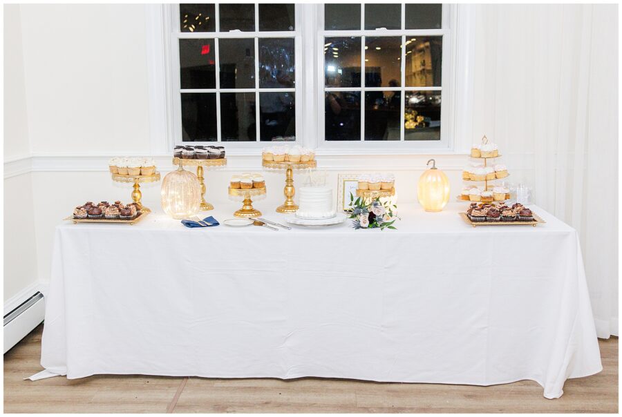 Dessert table at The Coonamessett wedding