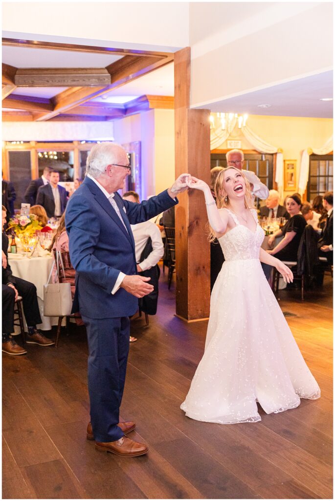 Father daughter first dance during a NH Wedding