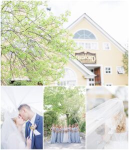 Bedford Village Inn wedding collage