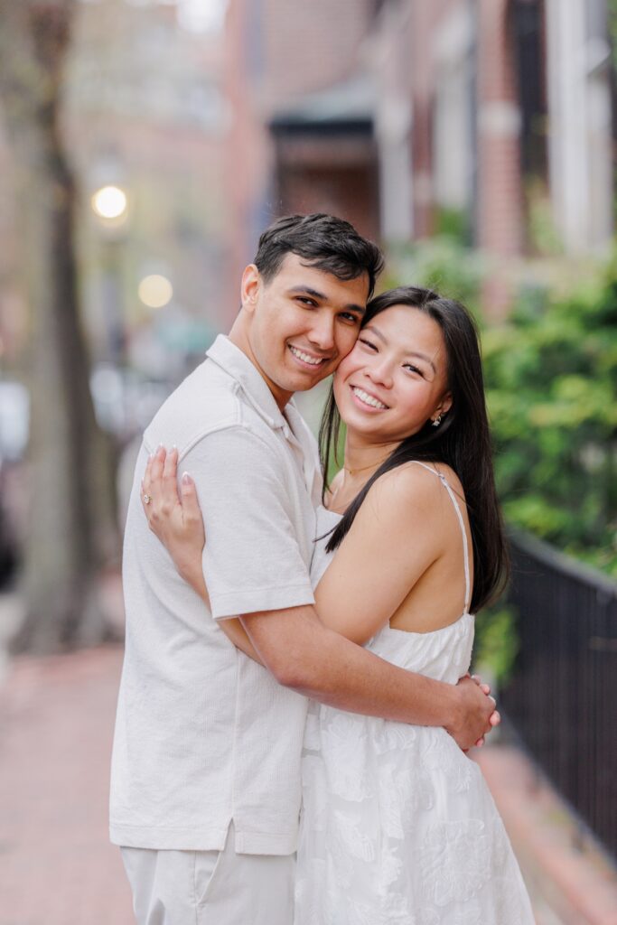 Romantic couple portrait in Beacon Hill