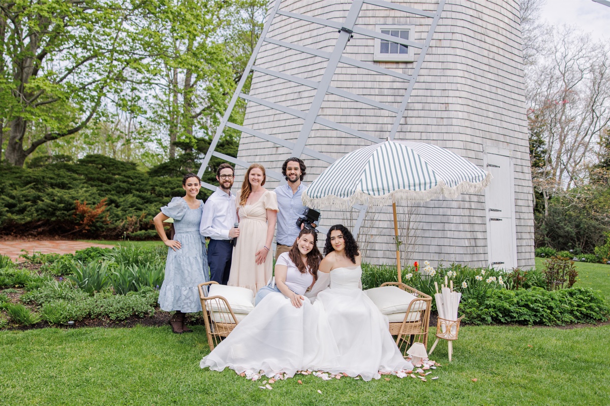 Creative team portrait at Heritage Museums & Gardens wedding editorial in Sandwich Massachusetts