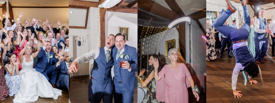 Joyful dancing and candid reception moments from a Publick House wedding.